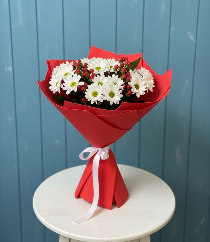 Букет цветов из: Хризантемы в Первомайском Ставропольского края