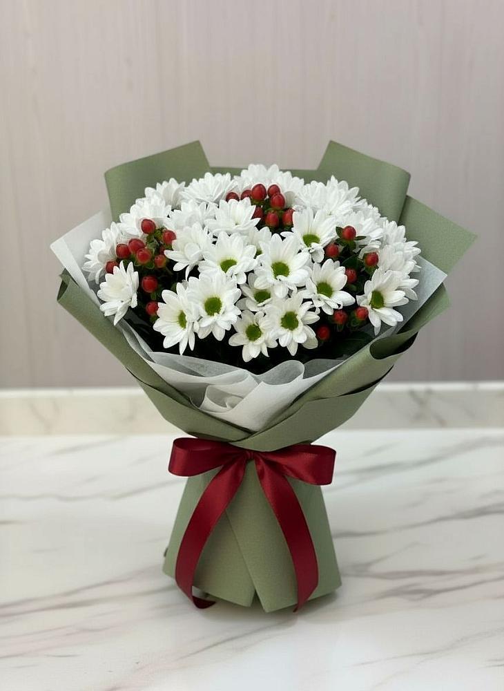 Букет цветов из: Хризантемы в Первомайском Ставропольского края