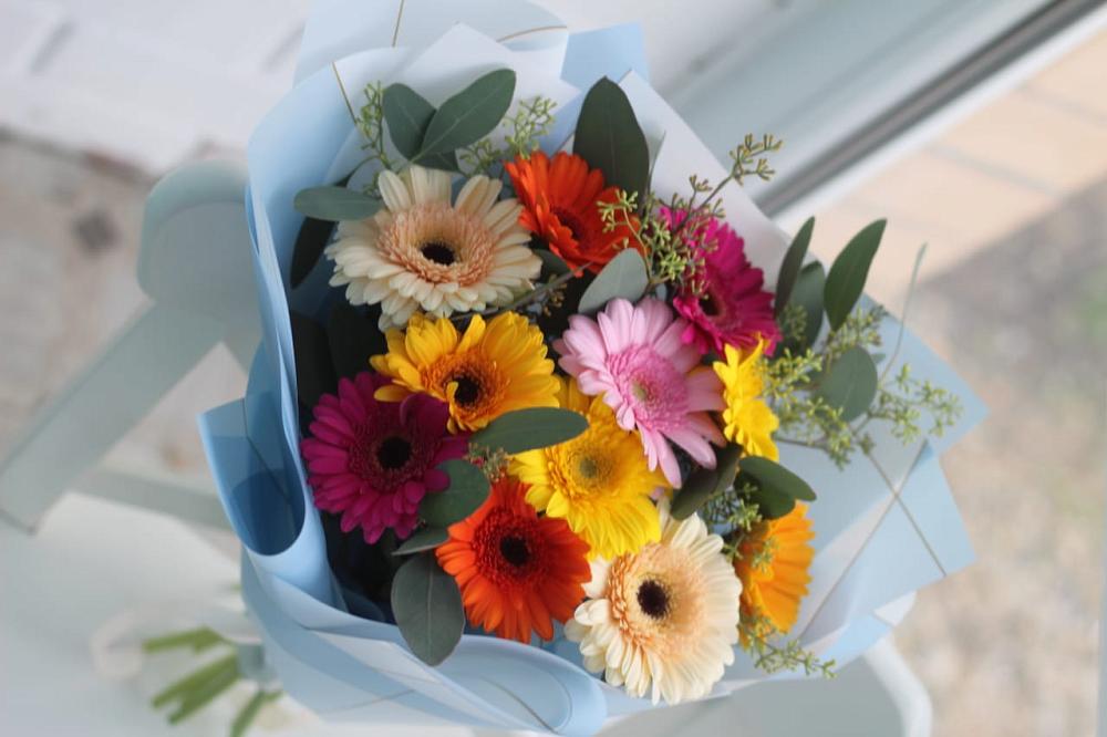 Букет цветов из: Герберы в Первомайском Ставропольского края