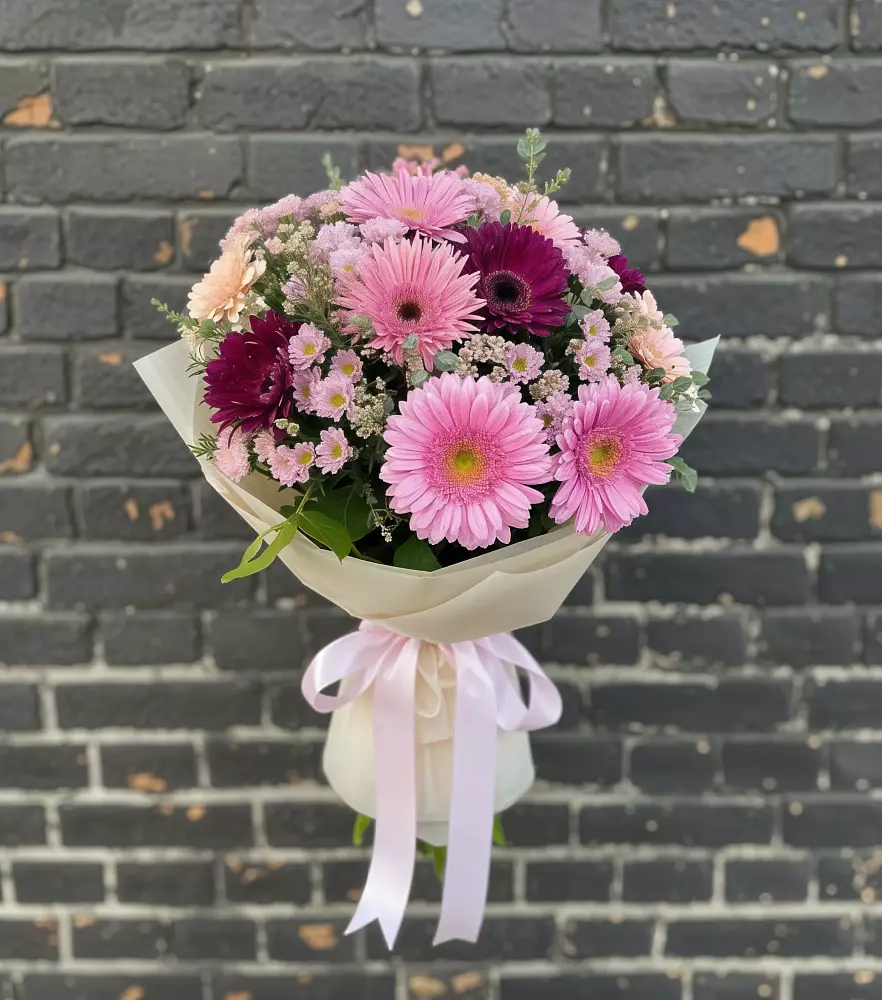 Букет цветов из: Герберы и Хризантемы в Первомайском Ставропольского края