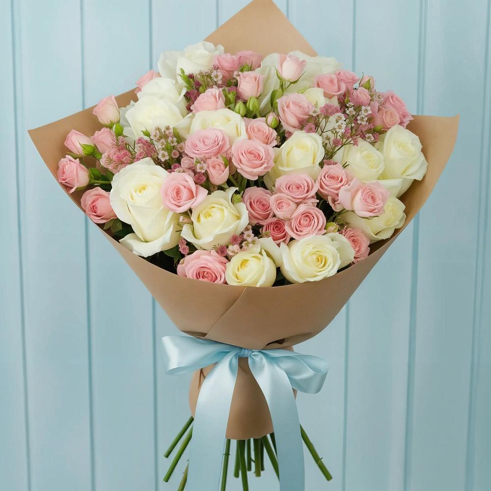 Букет цветов из: Розы в Первомайском Ставропольского края