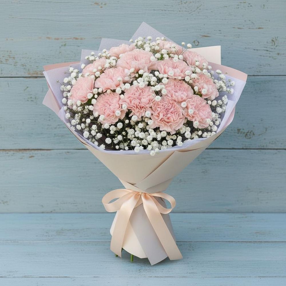 Букет цветов из: Гвоздики в Первомайском Ставропольского края