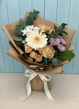 Букет цветов из:  Герберы и Хризантемы в Первомайском Ставропольского края