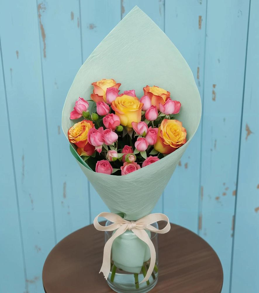 Букет цветов из: Розы в Первомайском Ставропольского края