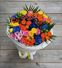 Букет цветов из:  Розы и Хризантемы в Первомайском Ставропольского края