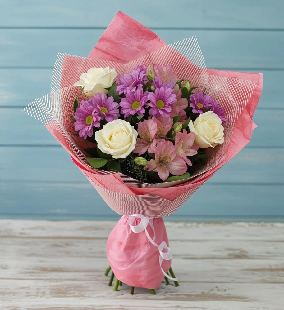 Букет цветов из: Герберы в Первомайском Ставропольского края