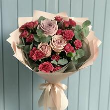 Букет цветов из:  Гвоздики и Розы #REPLACE_PRED# Первомайском Ставропольского края