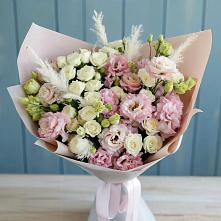 Букет цветов из:  Альстромерии и Розы #REPLACE_PRED# Первомайском Ставропольского края