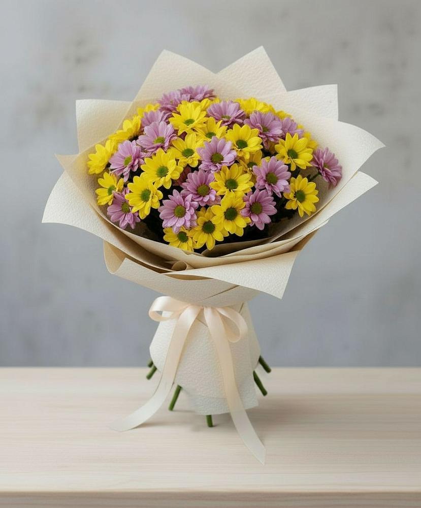 Букет цветов из: Хризантемы в Первомайском Ставропольского края